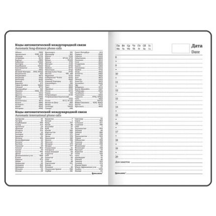 Ежедневник недатированный с резинкой, МАЛЫЙ ФОРМАТ А6 (109х148 мм), BRAUBERG, 128 л., "Мрамор", 114569