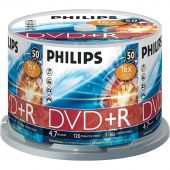 Носители информации DVD+R Philips (DR4S6B50F/97)4.7 Gb,16x,Cake Box 50шт/уп Носители информации DVD+R Philips (DR4S6B50F/97)4.7 Gb,16x,Cake Box 50шт/уп