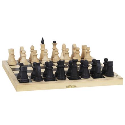 Шахматы классические, деревянные, лакированные, доска 29х29 см, ЗОЛОТАЯ СКАЗКА, 664669