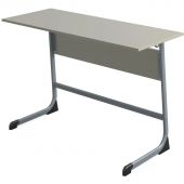 Парта MET_Стол ученический Комус Мебель Школа 2.0,2-мест.6 р.г. сер/серый