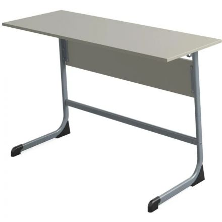Парта MET_Стол ученический Комус Мебель Школа 2.0,2-мест.6 р.г. сер/серый