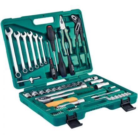 Набор инструмента 1/4, 1/2DR, 60 предметов Jonnesway S04H52460S