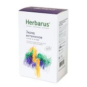 Чай листовой HERBARUS "Заряд витаминов", травяной, 50 г