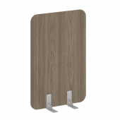 R-line Перегородки на металлических опорах на фетровых подпятниках DP.F-80-120 Вяз/Серый металл 800*18*1200