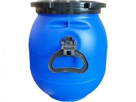 Бочка 30л с винтовой крышкой синяя