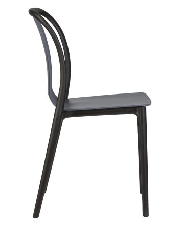 Стул обеденный DOBRIN ADAM, черный/серо-голубой Стул обеденный DOBRIN ADAM, черный/серо-голубой