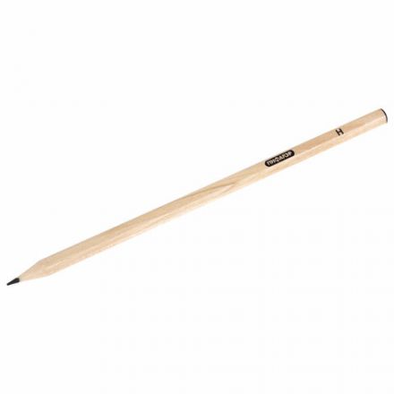 Карандаши чернографитные чертежные школьные разной твердости, НАБОР 3 штуки: Н, НВ, B, ПИФАГОР, 181998