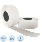 Термоэтикетки ЭКО 30х20 2000 шт/рул, вт.40, 3 рул/уп (спайка) Термоэтикетки ЭКО 30х20 2000 шт/рул, вт.40, 3 рул/уп (спайка)