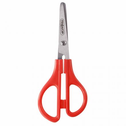 Ножницы ПИФАГОР, 145 мм, ассиметричные ручки, картонная упаковка с подвесом, ассорти, 236985