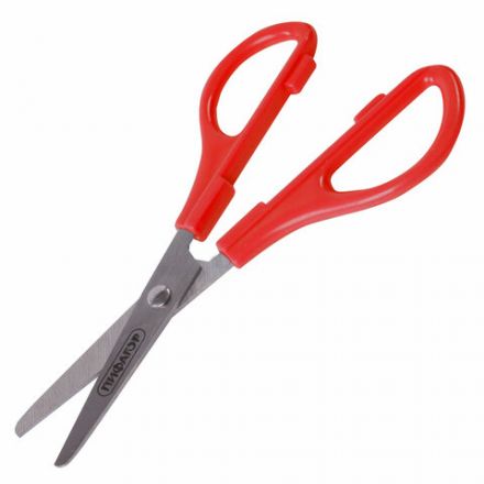 Ножницы ПИФАГОР, 145 мм, ассиметричные ручки, картонная упаковка с подвесом, ассорти, 236985