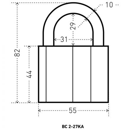 Замок навесной УЗК Аллюр ВС2-27КА (55xd=10)алюм.сплав сереб(тип1/1секр/3кл) Замок навесной УЗК Аллюр ВС2-27КА (55xd=10)алюм.сплав сереб(тип1/1секр/3кл)
