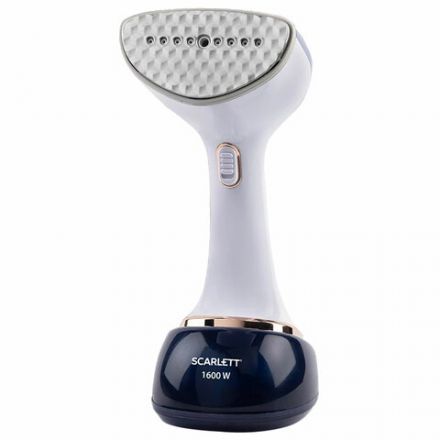 Отпариватель ручной SCARLETT SC-GS135S23, 1600 Вт, 25 г/мин, резервуар 0,36 л, 1 режим, белый/синий