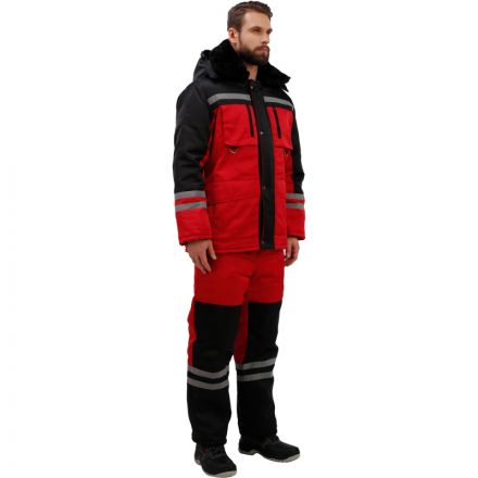 Костюм рабочий зимний з03-КПК крсн/чер (р.44-46) 182-188