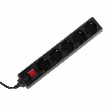 Сетевой фильтр SONNEN U-3515, 5 розеток, с заземлением, выключатель, 10 А, 5 м, черный, 513490 Сетевой фильтр SONNEN U-3515, 5 розеток, с заземлением, выключатель, 10 А, 5 м, черный, 513490