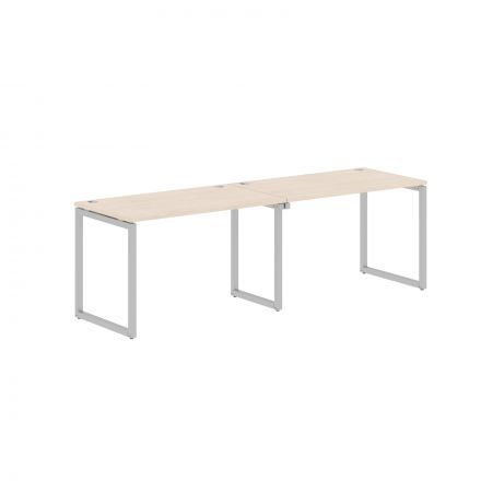 Стол 2-х местный XQWST 2470 Бук Тиара/Алюминий 2406х700х750