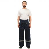 Брюки рабочие зимние з32-БР син смес 64-66/182-188 арт.Валькирия