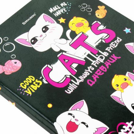 Дневник 1-4 класс 48 л., твердый, BRAUBERG, глянцевая ламинация, с подсказом, "CATS & DUCK", 106831