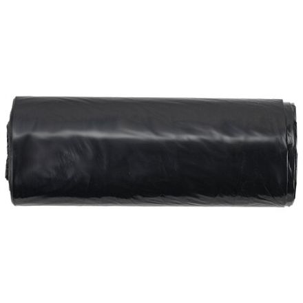 Мешки для мусора 190 л черные в рулоне 10 шт., ПВД 23 мкм, 90х120 см, ЛЮБАША "эконом ПЛЮС", 607681