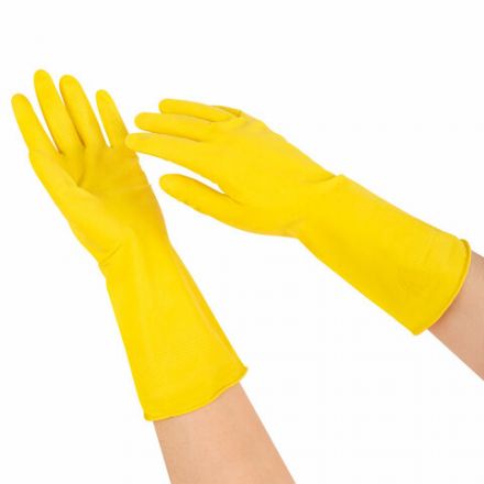 Перчатки МНОГОРАЗОВЫЕ латексные "Для деликатной уборки", размер 8-9, L (большой), вес 29 г, KOMFI, DGL018L Перчатки МНОГОРАЗОВЫЕ латексные "Для деликатной уборки", размер 8-9, L (большой), вес 29 г, KOMFI, DGL018L