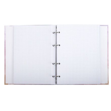Тетрадь на кольцах А5 (175х215 мм), 240 листов, твердый картон, клетка, BRAUBERG, Cloud, 404094