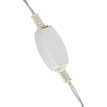 Электрогирлянда Дождь 2x2 м 400LED мерц. IP44 отсоед. нити хол.бел.HD-YW02