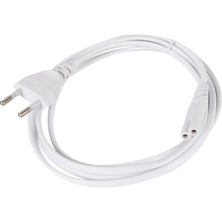 Кабель для аудио-видео IEC-320-C7, 2-pin 1,8m , белый, iOpen<ACE023-W-1.8M