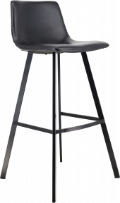 Стул барный Everprof Signal Экокожа Черный