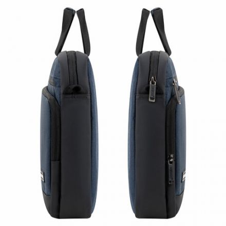 Сумка портфель HEIKKI FORWARD (ХЕЙКИ) с отделением для ноутбука 15,6", темно-синяя, 29х40х9 см, 272612