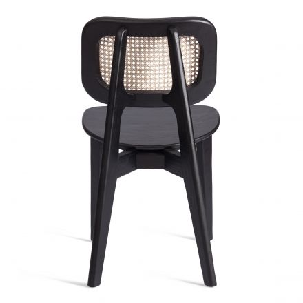 Стул ODIN дерево вяз/ротанг, черный, 42х45х78 см