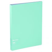 Папка на 4 кольцах Berlingo "Haze" А4, 24мм, 600мкм, D-кольца, с внутр. карманом, мятная, софт-тач