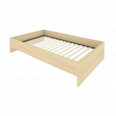 Light Кровать с ортопедическим основанием без изголовья С-К-120 Акация 1250*2050*400 Light Кровать с ортопедическим основанием без изголовья С-К-120 Акация 1250*2050*400