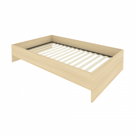 Light Кровать с ортопедическим основанием без изголовья С-К-120 Акация 1250*2050*400 Light Кровать с ортопедическим основанием без изголовья С-К-120 Акация 1250*2050*400