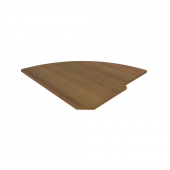 Riva Полка для стойки угловой (завершающий элемент) А.РС-5.2 Орех 815*815*22