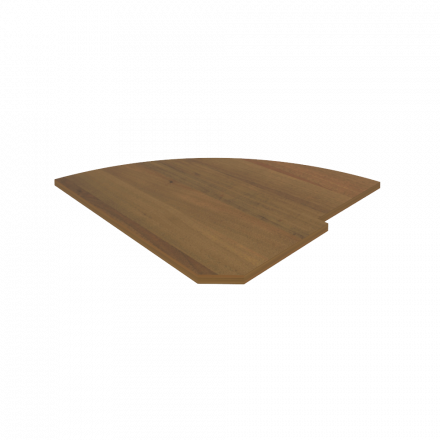 Riva Полка для стойки угловой (завершающий элемент) А.РС-5.2 Орех 815*815*22