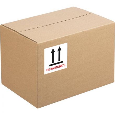 Этикетки самоклеящиеся Promega label (Комус) Не кантовать 105х99 мм 6 штук на листе белые (20 листов в упаковке)