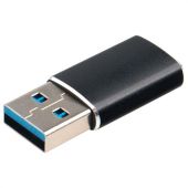 Переходник USB 3.1 AM/Type-C (F), CABLEXPERT 5 Гбит/с, QC3.0, металлический корпус, Pro, черный, A-USB3.1-AMCF Переходник USB 3.1 AM/Type-C (F), CABLEXPERT 5 Гбит/с, QC3.0, металлический корпус, Pro, черный, A-USB3.1-AMCF
