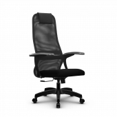 Кресло Метта SU-BM-8 темно-серое/черное Pl