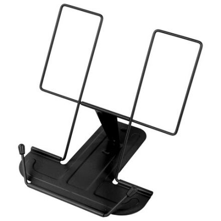 Подставка для книг и учебников BRAUBERG LINE, металлическая, черная, европодвес, 238213 Подставка для книг и учебников BRAUBERG LINE, металлическая, черная, европодвес, 238213