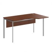 Стол эргономичный СА-2SD(R) Орех Французский/Алюминий 1400х900х755. IMAGO-S Стол эргономичный СА-2SD(R) Орех Французский/Алюминий 1400х900х755. IMAGO-S