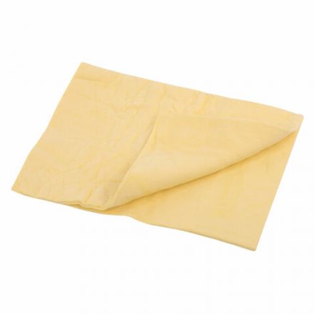 Салфетка синтетическая PVA-замша 31x21 см, в тубе, желтая, для авто, дома и офиса, ГРАНДМАСТЕР, 609976