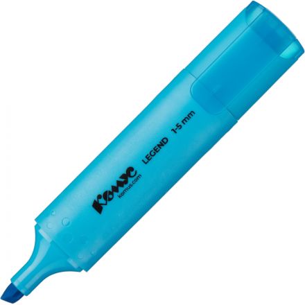 Маркер текстовыделитель КОМУС Legend синий 1-5мм