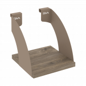 Навесные полки. Кронштейны+ЛДСП полка 200мм MAN-41-2 Тиквуд тёмный/Мокко металл 200*220*200 Навесные полки. Кронштейны+ЛДСП полка 200мм MAN-41-2 Тиквуд тёмный/Мокко металл 200*220*200