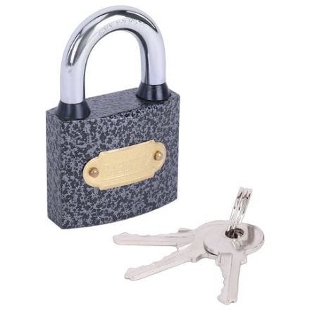 Замок навесной чугунный "Влагонепроницаемый", ширина 50 мм, полимерное покрытие, английский, 3 ключа, RABBITEX (РАББИТЕКС), 671297 Замок навесной чугунный "Влагонепроницаемый", ширина 50 мм, полимерное покрытие, английский, 3 ключа, RABBITEX (РАББИТЕКС), 671297