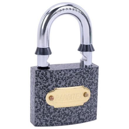 Замок навесной чугунный "Влагонепроницаемый", ширина 50 мм, полимерное покрытие, английский, 3 ключа, RABBITEX (РАББИТЕКС), 671297 Замок навесной чугунный "Влагонепроницаемый", ширина 50 мм, полимерное покрытие, английский, 3 ключа, RABBITEX (РАББИТЕКС), 671297
