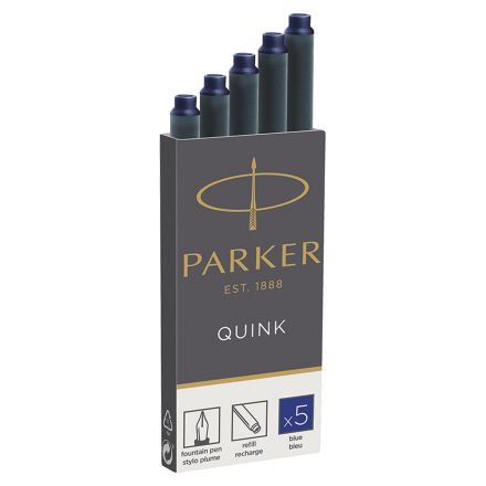 Картриджи чернильные Parker "Cartridge Quink" синие, 5шт., картонная коробка Картриджи чернильные Parker "Cartridge Quink" синие, 5шт., картонная коробка