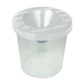 Стакан-непроливайка ПИФАГОР, белый, прозрачный, 191309 Стакан-непроливайка ПИФАГОР, белый, прозрачный, 191309