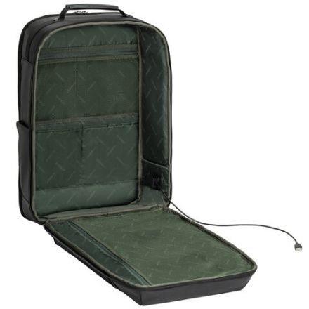 Рюкзак-сумка HEIKKI PRIORITY (ХЕЙКИ) с отделением для ноутбука, 2 отделения, черный, 45x31x15 см, 272587