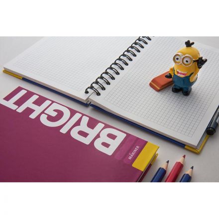 Бизнес-тетрадь А5 120л Mariner Bright клетка,тв.перепл,тем-пурпур ТП-0014