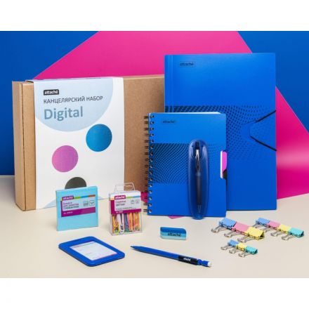Набор канцелярский подарочных Attache Selection Digital синий Набор канцелярский подарочных Attache Selection Digital синий