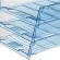Лоток для бумаг Attache Bright Colours решетчатый прозрачный голубой